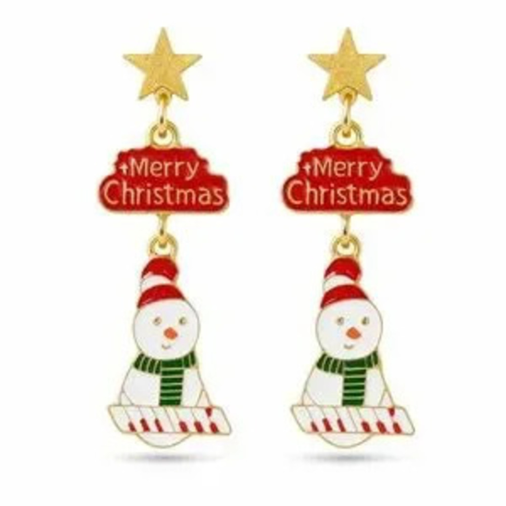Cutest Snowman Christmas Earrings ??